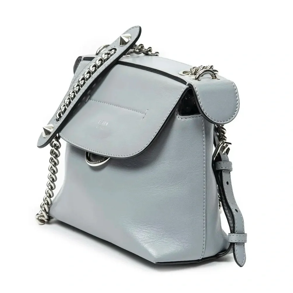 Fendi Small Back to School Backpack Light Blue - Picture 3 of 15